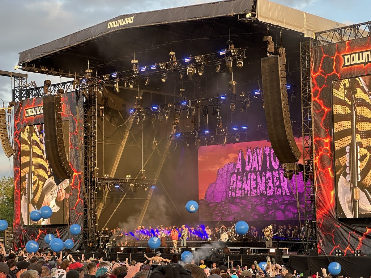 A Day To Remember on the Download Festival main stage