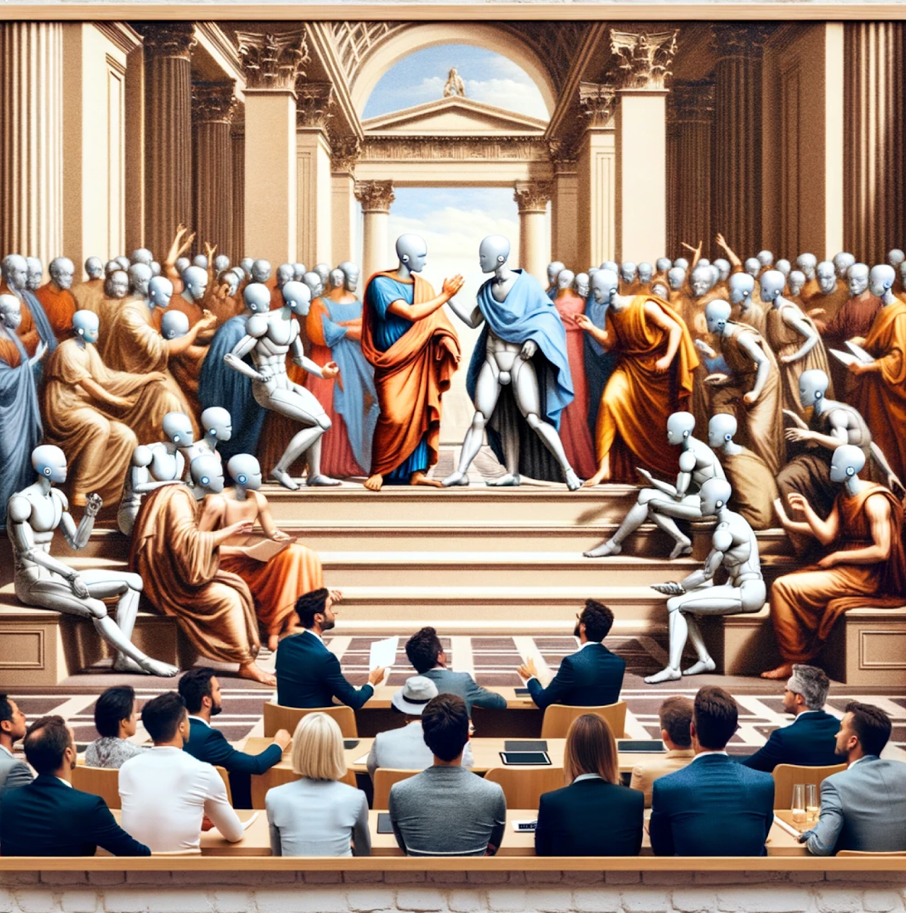 LLM debate artwork